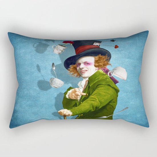 Mad Hatter Rectangular Pillow