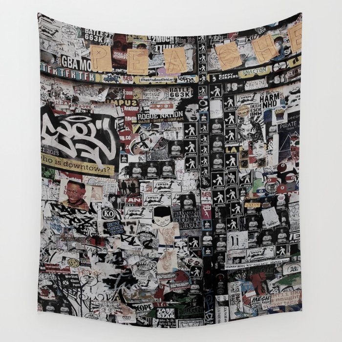 Sticker Wall Wall Tapestry by M.Bard Studios Society6