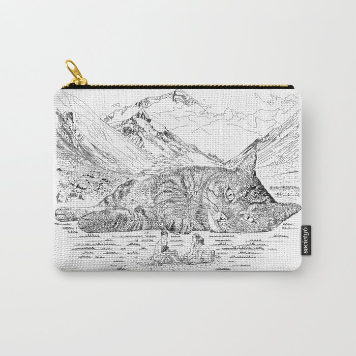 Giant Cat Go On A Picnic Carry-All Pouch