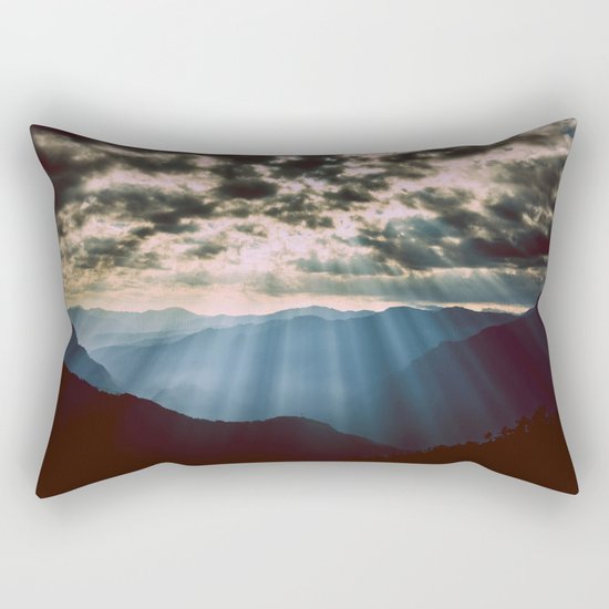 mountainS Dark Sunset Rectangular Pillow