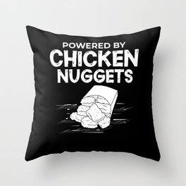 Chicken Nugget Vegan Nuggs Fries Sauce Throw Pillow
