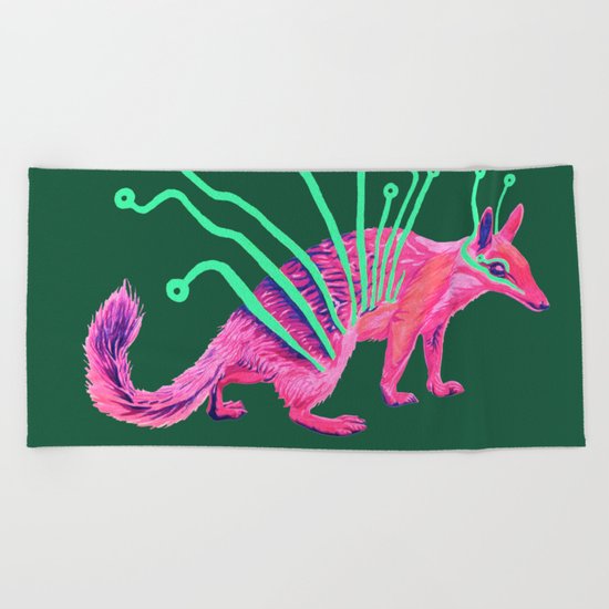 Electric Numbat Beach Towel
