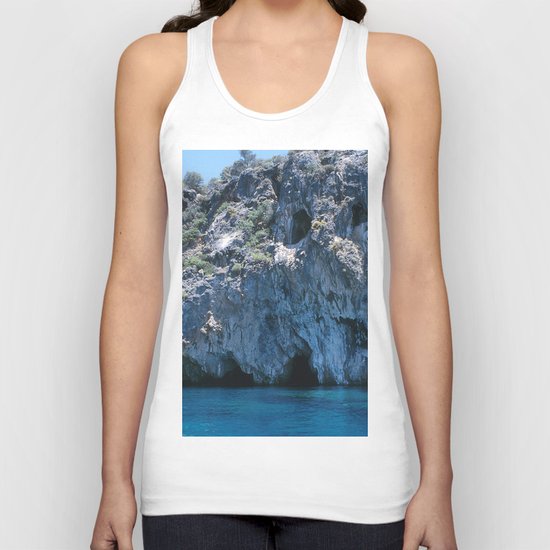 NATURE'S WONDER #4 - BLUE GROTTO #art #society6 Unisex Tank Top