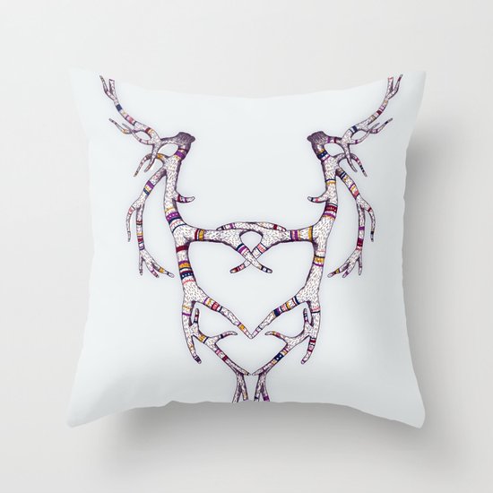 Mask-lers Throw Pillow