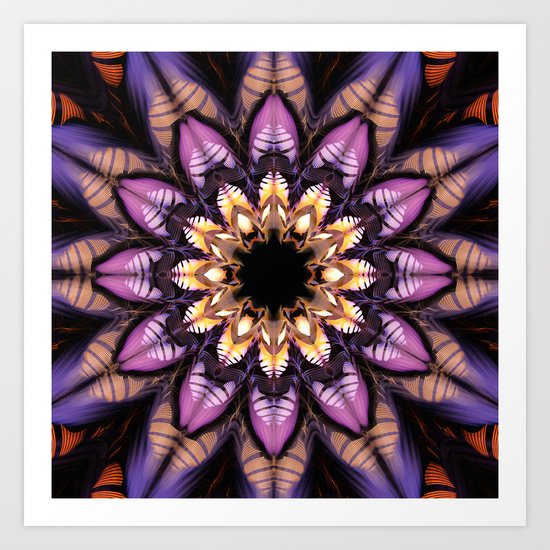 Artistic fantasy flower Art Print