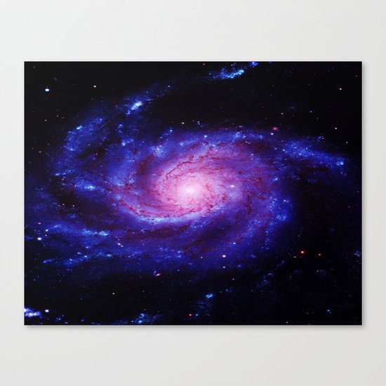 Spiral gAlAxy : Purple Blue Canvas Print