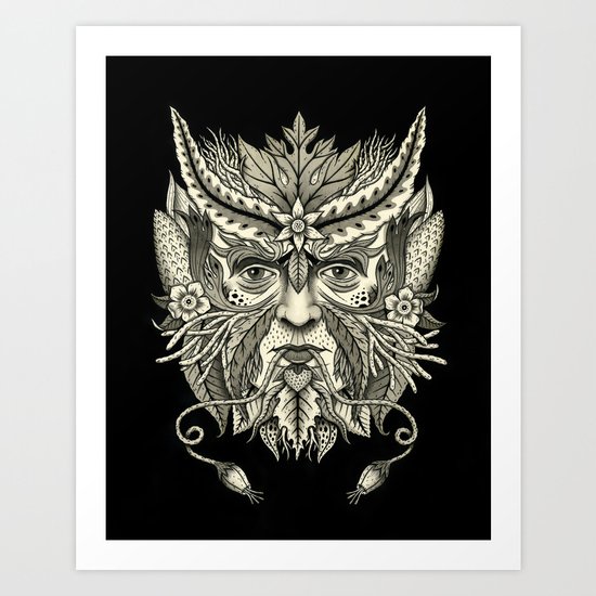 Green Man Art Print