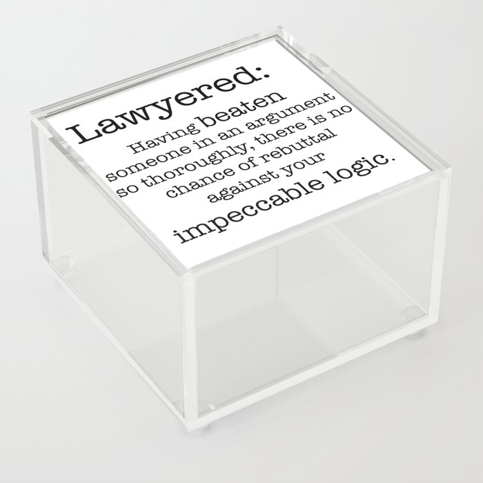 Lawyered Acrylic Box