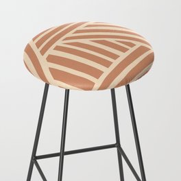 Abstract Shapes 220 in Brown Beige Bar Stool