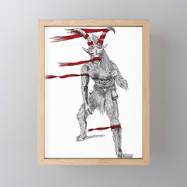 Krampus Goat Framed Mini Art Print