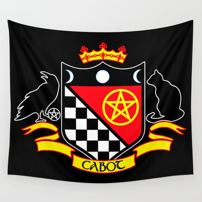 Cabot Tradition Crest (black) Wall Tapestry