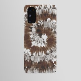 Brown Grey Tie Dye Android Case