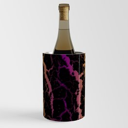 Cracked Space Lava - Yellow/Purple Wine Chiller