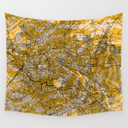 Berlin, Germany - Map Artistic Print Wall Tapestry
