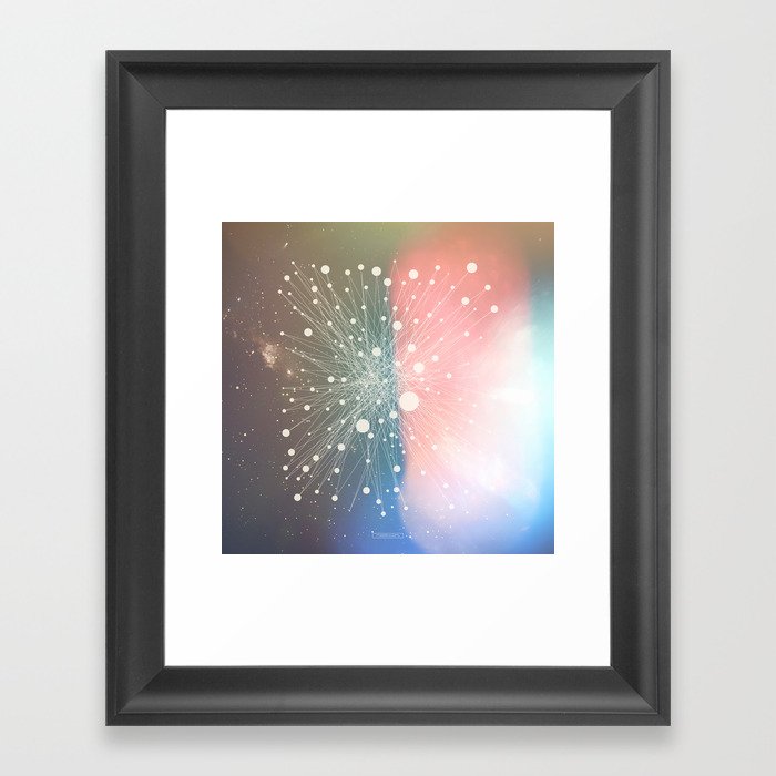Connected Stars Framed Art Print