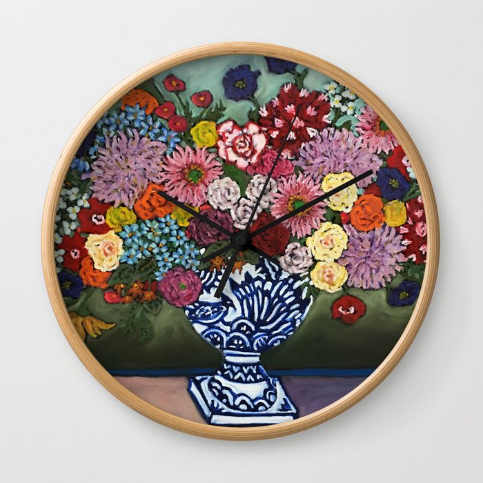 Amsterdam Flowers Wall Clock