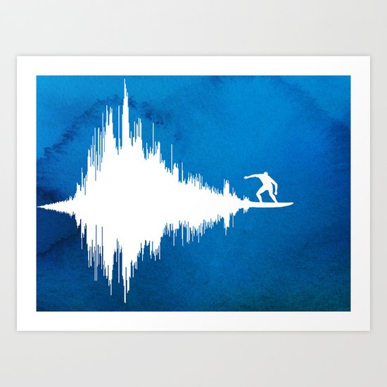 Soundwave Art Print