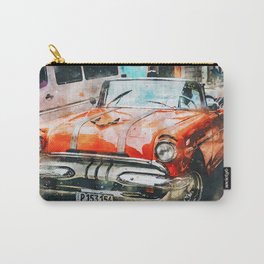 Classic Orange Convertible Coupe Carry-All Pouch | Road, Numberplate, Driver, Car, Convertible, Old, Classic, Havana, Chrome, Street 