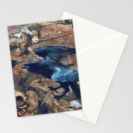 Carrion Crows of the battlefield Stationery Card