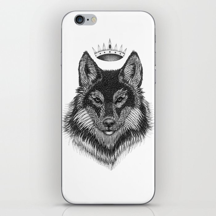wolf king iPhone Skin
