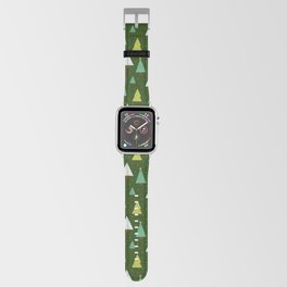 Holly Jolly Christmas Trees - Green Apple Watch Band