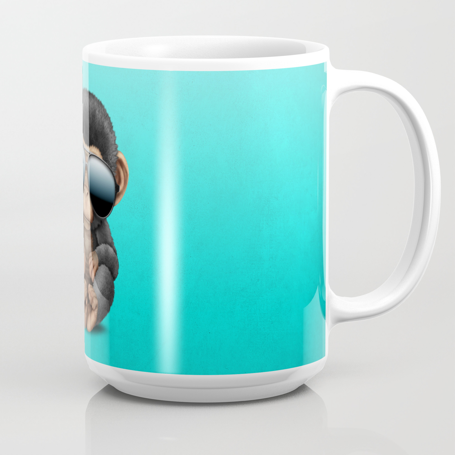 Cute Baby Chimp Wearing Sunglasses Coffee Mug By Jeffbartels Society6