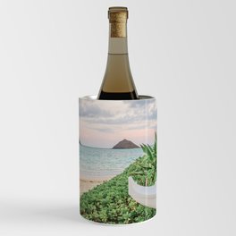 Lanikai Beach Kailua - Mokes islands and boat Wine Chiller