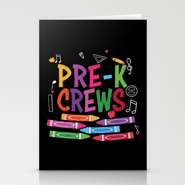 Pre-K Crews Stationery Cards