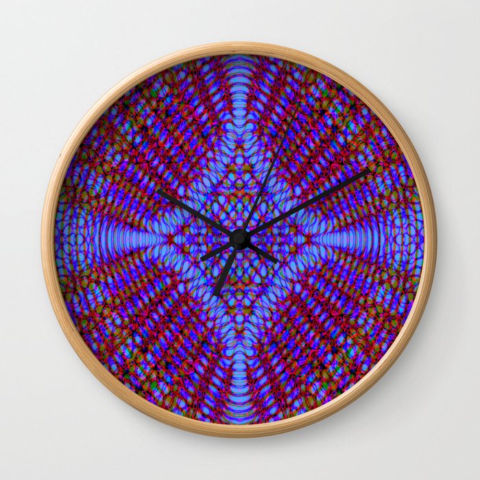 Kaleidoscope Fractal Wall Clock