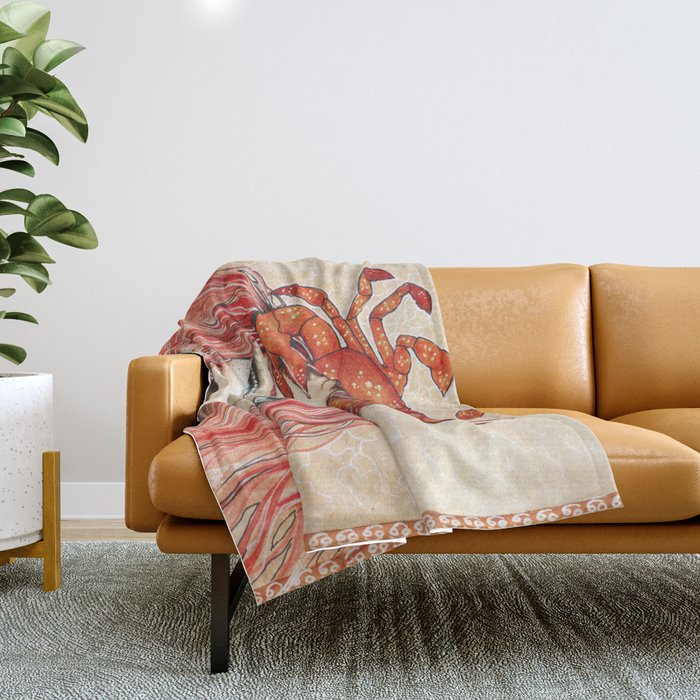 Cancer (Starsign collection) Throw Blanket