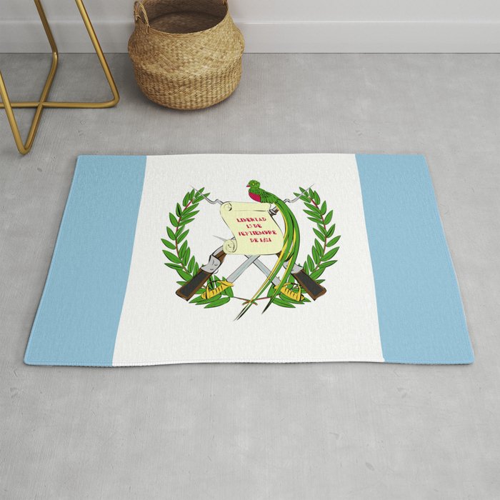 Guatemala flag emblem Rug