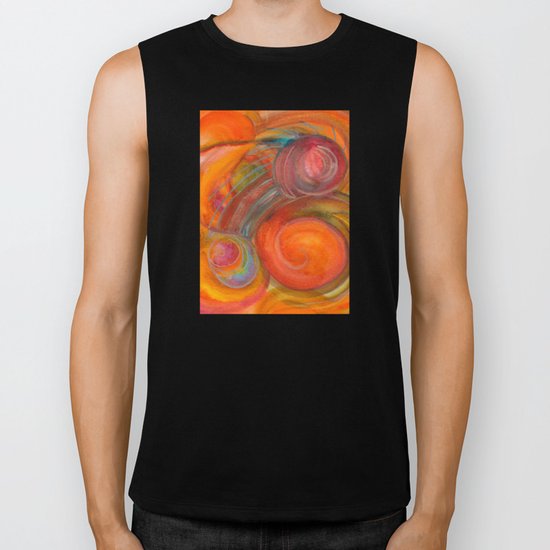 Sounds of Watercolors I Biker Tank