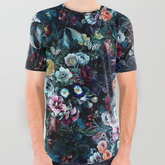 Night Garden All Over Graphic Tee by rizapeker | Society6