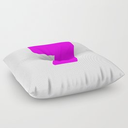 7 (Magenta & White Number) Floor Pillow