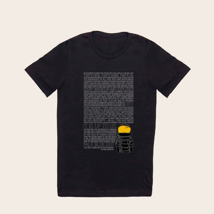 Pale blue dot t shirt sales