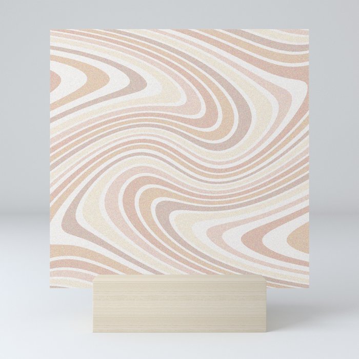 Terracotta Sand Swirl Mini Art Print