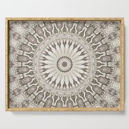 Ivory Mandala Serving Tray