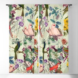 Floral and Birds VIII Blackout Curtain