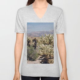 Joshua Tree Cactus Garden V Neck T Shirt