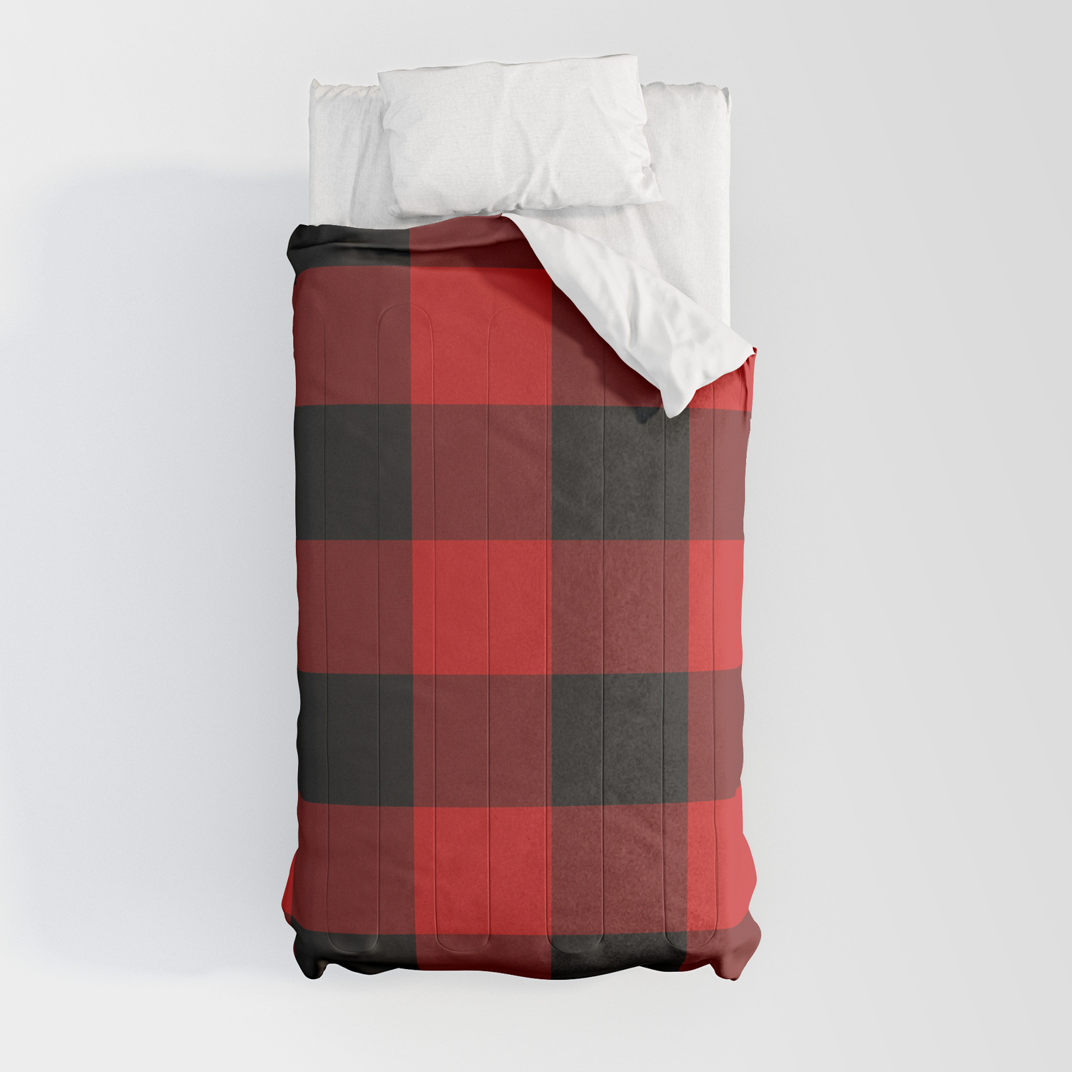 Red And Black Buffalo Plaid Comforters By Suttonplacedesigns Society6