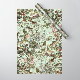 Floral and Birds X Wrapping Paper