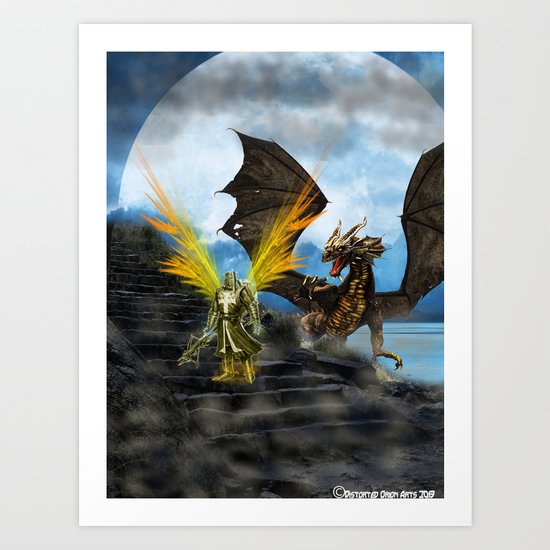 Dragon Knight Art Print