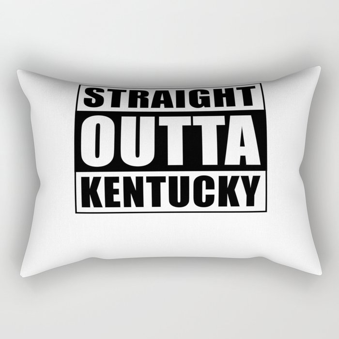 Straight Outta Kentucky Rectangular Pillow