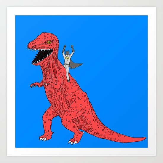 Dinosaur B Forever Art Print