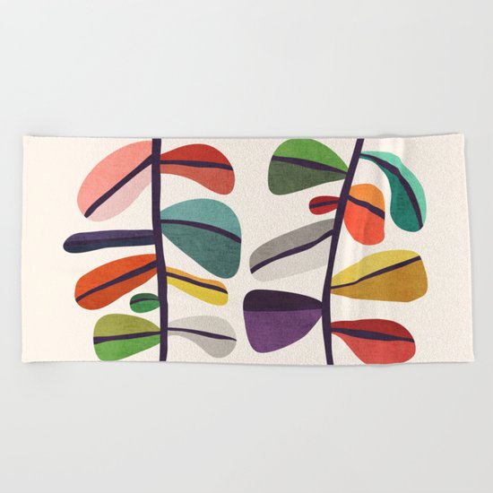Plant specimens Beach Towel