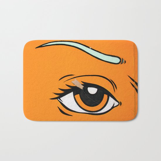 Eye orange 4 Bath Mat