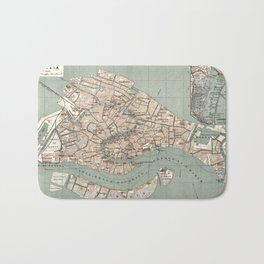 Venezia - 1886 vintage pictorial map  Bath Mat