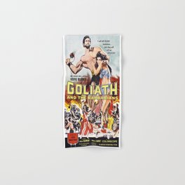 Vintage poster - Goliath and the Barbarians Hand & Bath Towel