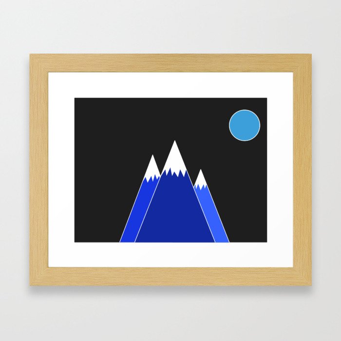 Once in a Blue Moon Framed Art Print