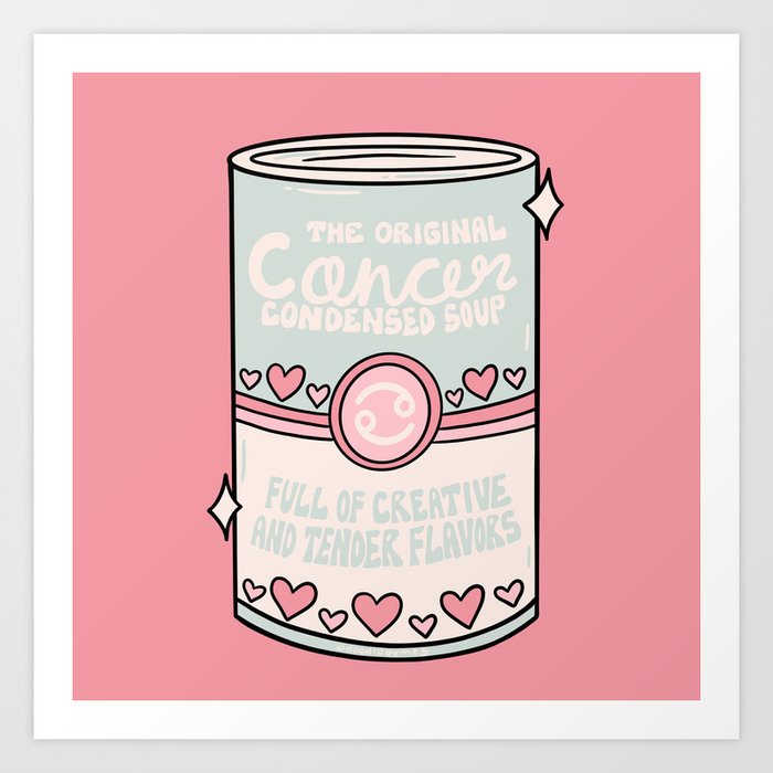 Cancer Zodiac Soup Art Print
